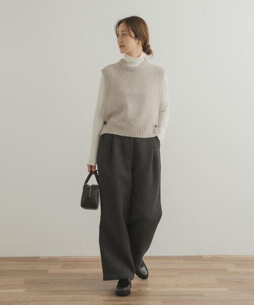 タイユアタイ　カシミアニットベスト　ジレ 未使用 URBAN RESEARCH DOORS ベスト ジレ ウールカシミヤニットベスト