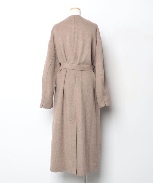 「STYLEMIXER」 ノーカラーコート MEDIUM ベージュ レディース_画像2