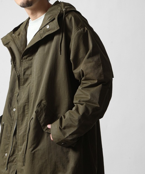 「ZIP FIVE」 モッズコート MEDIUM ブラック メンズ_画像4