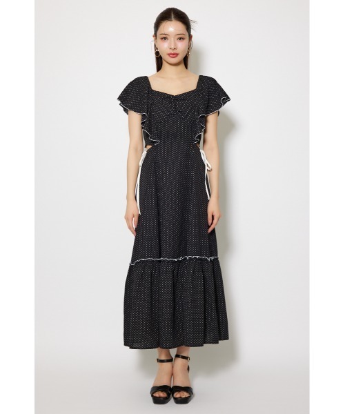 「rienda」 ノースリーブワンピース MEDIUM レッド レディース_画像6