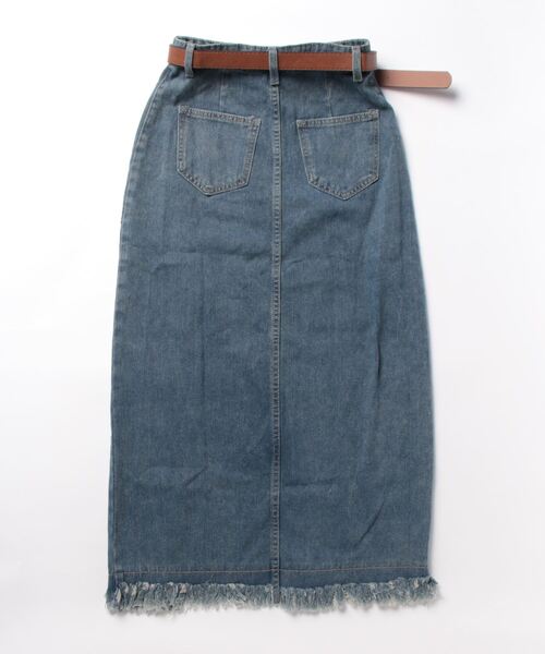 「ANAP」 デニムスカート M ブルー レディース_画像3