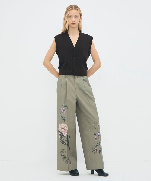 CABaN（キャバン） ベスト ジレ コットンカシミヤ Vネックドロップ