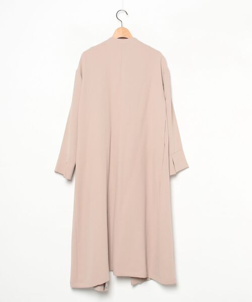 「Rouge Fonce」 ノーカラーコート 36 ベージュ レディース_画像2