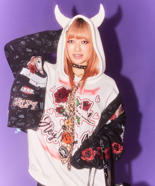 HEY!MrsROSE パーカー HEY! Mrs ROSE(ヘイ！ミセスローズ)HEY!Mr.GALFY