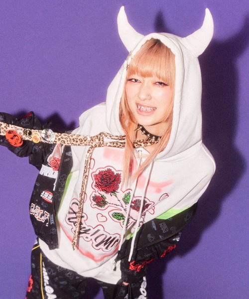 HEY!MrsROSE パーカー HEY! Mrs ROSE(ヘイ！ミセスローズ)HEY!Mr.GALFY