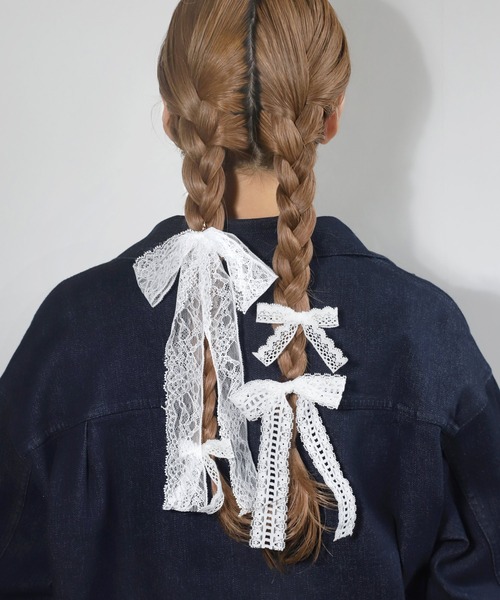 ANEMONE（アネモネ） ヘアゴム レースリボンヘアゴム : ZOZOTOWN Yahoo