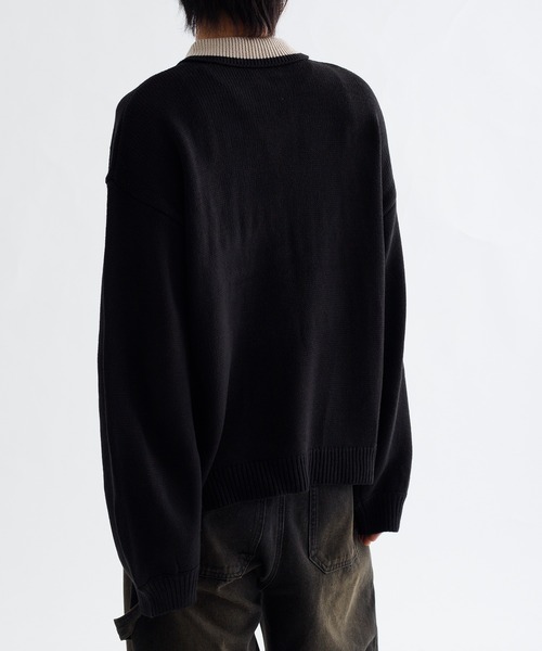 「epnok」 長袖ニット LARGE グレー メンズ_画像4