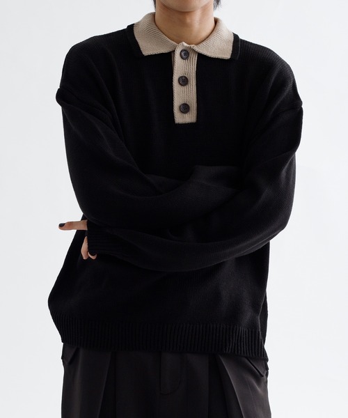 「epnok」 長袖ニット LARGE グレー メンズ_画像5