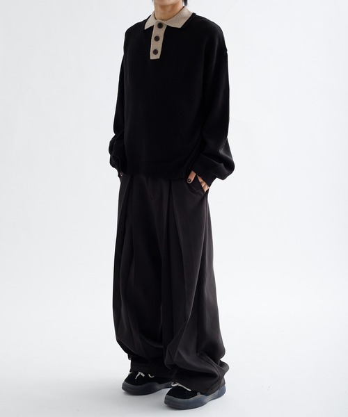 「epnok」 長袖ニット LARGE グレー メンズ_画像8