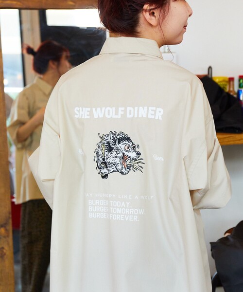 「FREAK'S STORE」 半袖シャツ LARGE ブラック メンズ_画像5