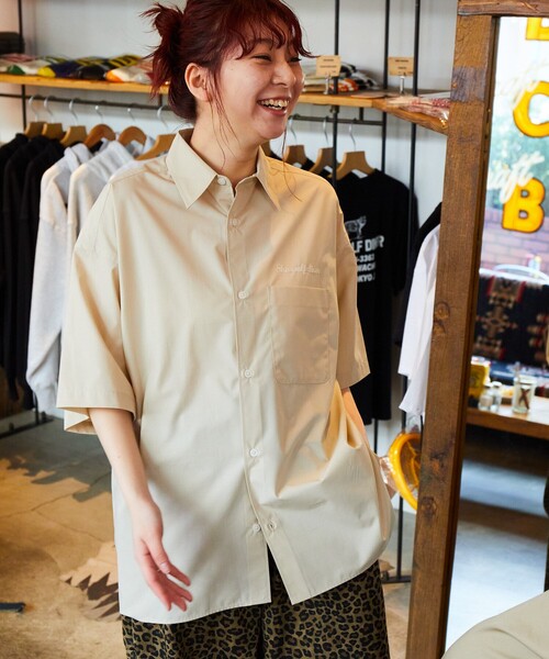 「FREAK'S STORE」 半袖シャツ LARGE ブラック メンズ_画像7