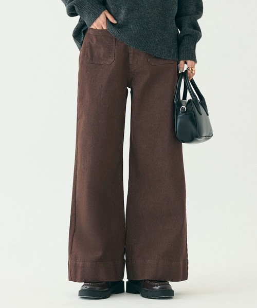 coca（コカ） パンツ カラーワイドパンツ レディース : ZOZOTOWN Yahoo