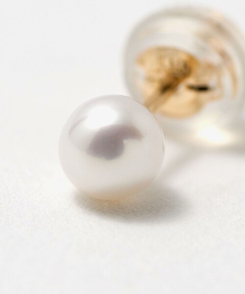 BEAUTY＆YOUTH UNITED ARROWS ピアス K10 淡水パール ピアス/4mm