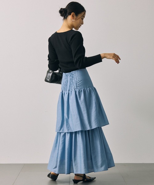 「BABYLONE」 フリルスカート フリー ブラック レディース_画像3