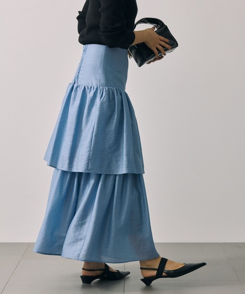 「BABYLONE」 フリルスカート フリー ブラック レディース_画像5