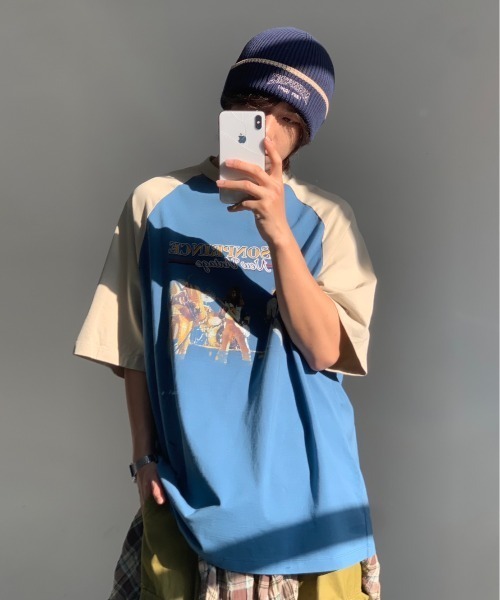 「MASONPRINCE」 半袖Tシャツ S ダークグレー メンズ_画像2