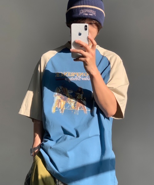 「MASONPRINCE」 半袖Tシャツ S ダークグレー メンズ_画像4