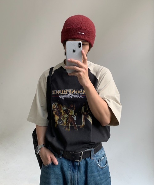 「MASONPRINCE」 半袖Tシャツ S ダークグレー メンズ_画像9