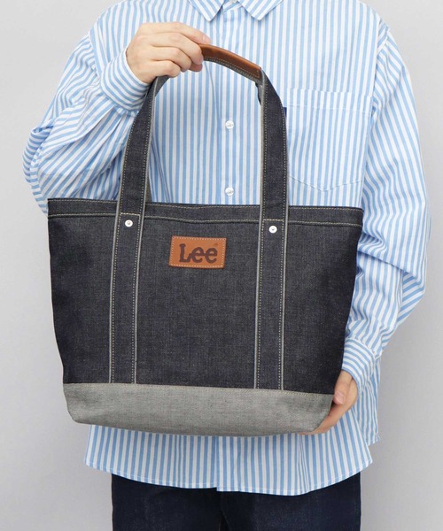Lee（リー） トートバッグ 日本製 倉敷デニム×姫路レザー トートバッグ