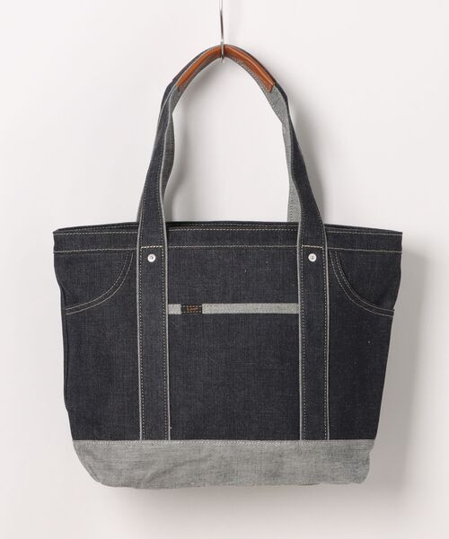 Lee（リー） トートバッグ 日本製 倉敷デニム×姫路レザー トートバッグ