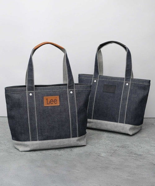 Lee（リー） トートバッグ 日本製 倉敷デニム×姫路レザー トートバッグ