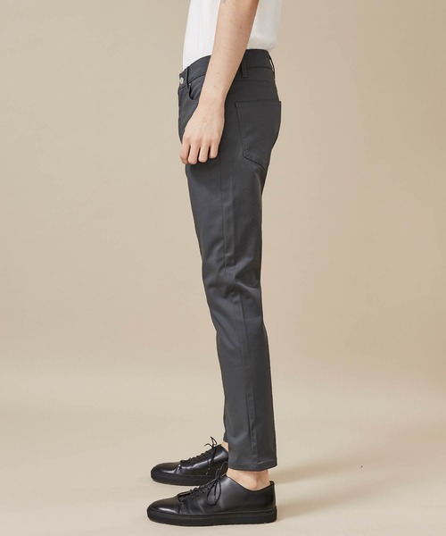 「STUDIOUS」 クロップドパンツ 3 ブラック メンズ_画像4