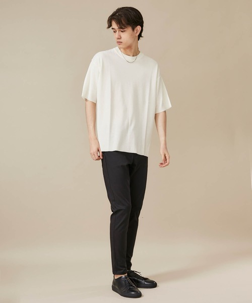 「STUDIOUS」 クロップドパンツ 3 ブラック メンズ_画像9