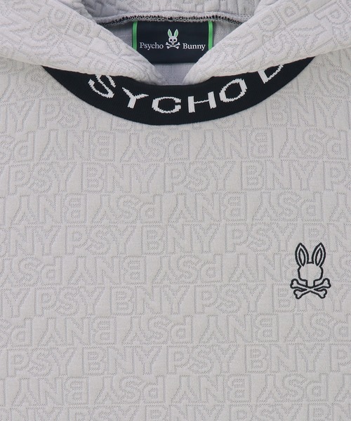 Psycho Bunny（サイコバニー） パーカー 「GOLF」膨れジャガード 総柄
