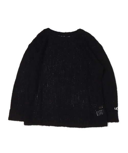 UGG ブラックニットセーター M UGG Australia（アグオーストラリア） 「UGG」 長袖ニット M ブラック