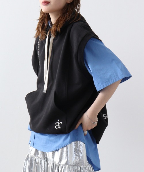 「a lit r」 プルオーバーパーカー M ブラック メンズ_画像3