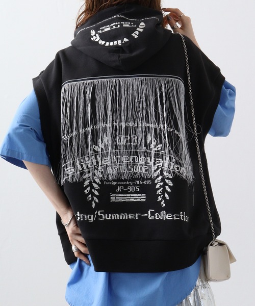 「a lit r」 プルオーバーパーカー M ブラック メンズ_画像4