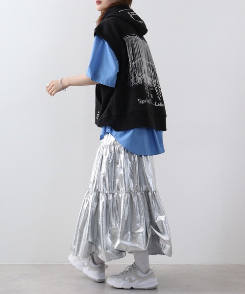 「a lit r」 プルオーバーパーカー M ブラック メンズ_画像6