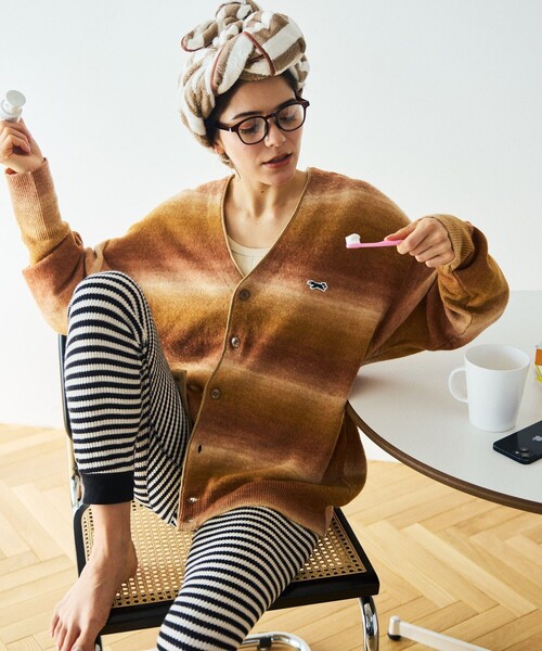 「TOWNCRAFT」 ニットカーディガン SMALL ブラック メンズ_画像3