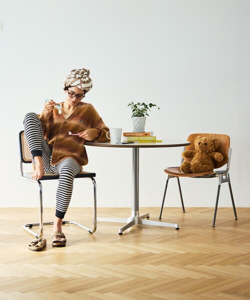 「TOWNCRAFT」 ニットカーディガン SMALL ブラック メンズ_画像6