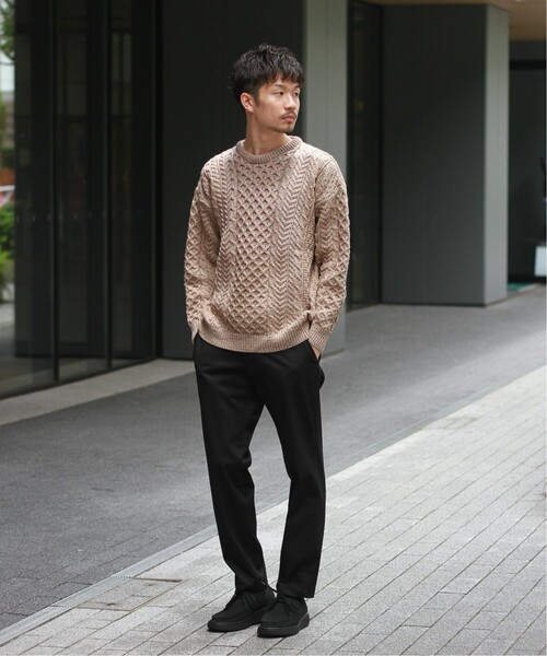 INVERALLAN」 長袖ニット MEDIUM ホワイト系その他 メンズ INVERALLAN 