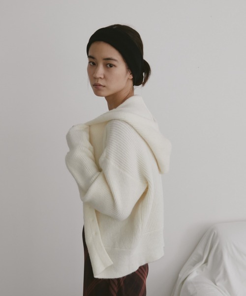 「duei」 ニットカーディガン FREE アイボリー レディース_画像2