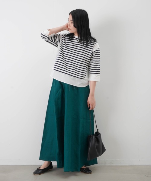 「LUCA/LADY LUCK LUCA」 7分袖カットソー FREE グレー レディース_画像4