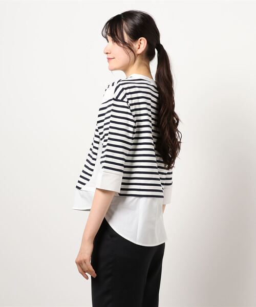 「LUCA/LADY LUCK LUCA」 7分袖カットソー FREE グレー レディース_画像5