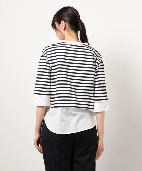 「LUCA/LADY LUCK LUCA」 7分袖カットソー FREE グレー レディース_画像6