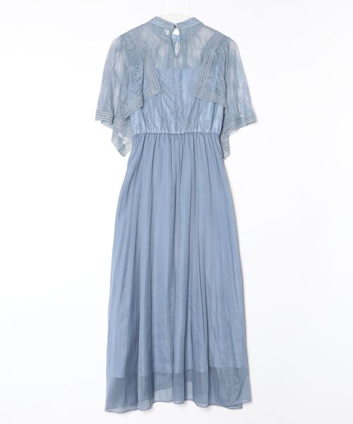 「AIMER」 レースノースリーブワンピース M ブルー レディース_画像2