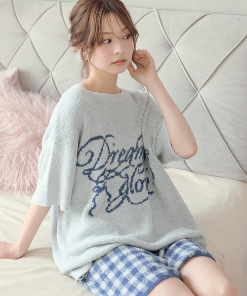 パジャマ ルームウェア 「SET ITEM」fluffy knit setup ss / 半袖