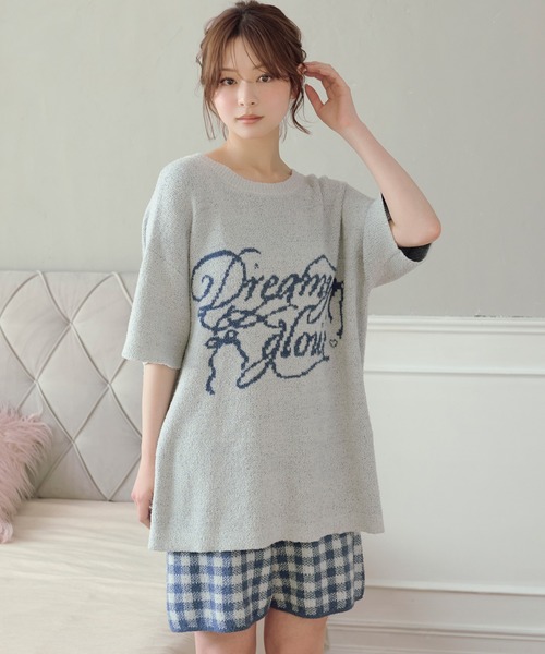 パジャマ ルームウェア 「SET ITEM」fluffy knit setup ss / 半袖