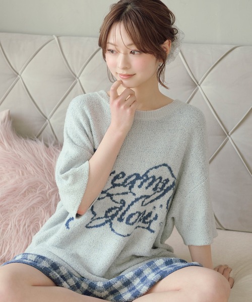 もこもこ パジャマ ルームウェア 「SET ITEM」fluffy knit setup ss