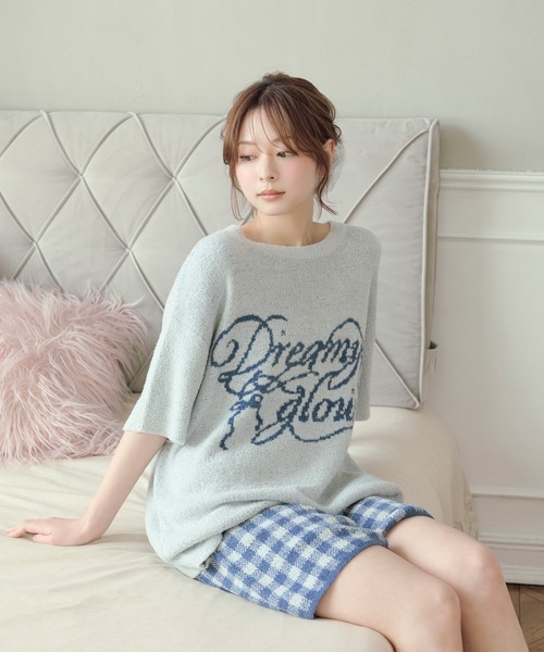パジャマ ルームウェア 「SET ITEM」fluffy knit setup ss / 半袖