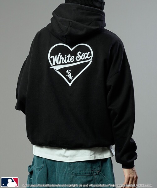 MLB プルオーバーパーカー LARGE チャコールグレー メンズ : ZOZOTOWN