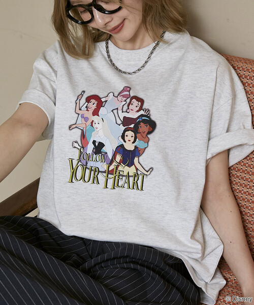 PUBLUX（パブリュクス） tシャツ 半袖 ディズニープリンセス