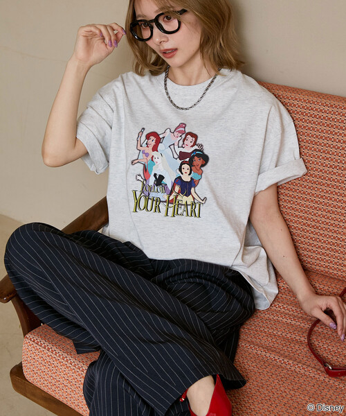 PUBLUX（パブリュクス） tシャツ ディズニープリンセス / プリント T