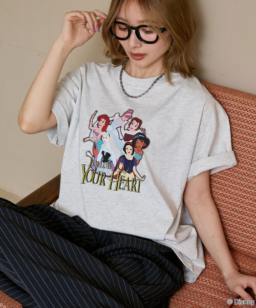 PUBLUX（パブリュクス） tシャツ 半袖 ディズニープリンセス