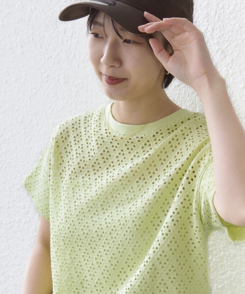 SHIPS（シップス） tシャツ 半袖 「手洗い可能」アイレット ショート
