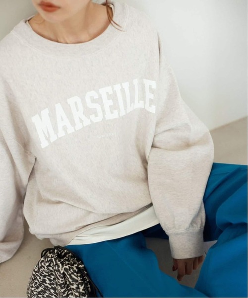 スローブイエナ　MARSEILLE　ロゴスウェット WEB限定/追加》MARSEILLE ロゴスウェット（スウェット）｜SLOBE IENA